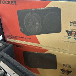 Kicker 1000 Watts 12” Subwoofer With Box Packege