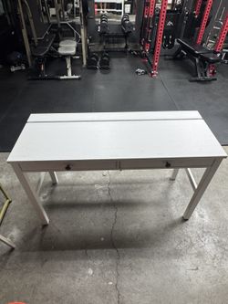 IKEA HEMNES White Desk with 2 Drawers