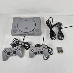 PlayStation 1 Bundle + 20+ Games + Controllers (Tested) 