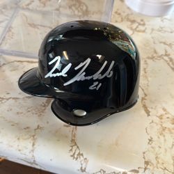 Nick Markakis Signed Baltimore Orioles, Mini Helmet