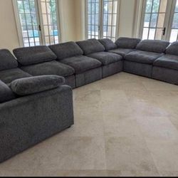 New 6 Piece CLOUD Modular Sectional.  Grey.  Free Delivery!