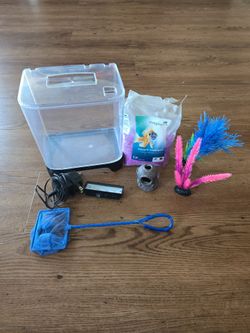 Small Fish Tank Starter Kit with Accessories
