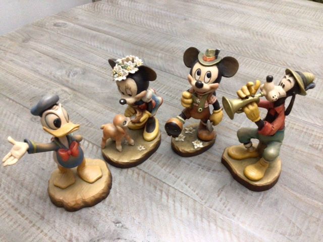 6” Anri Disney Woodcarvings (4)