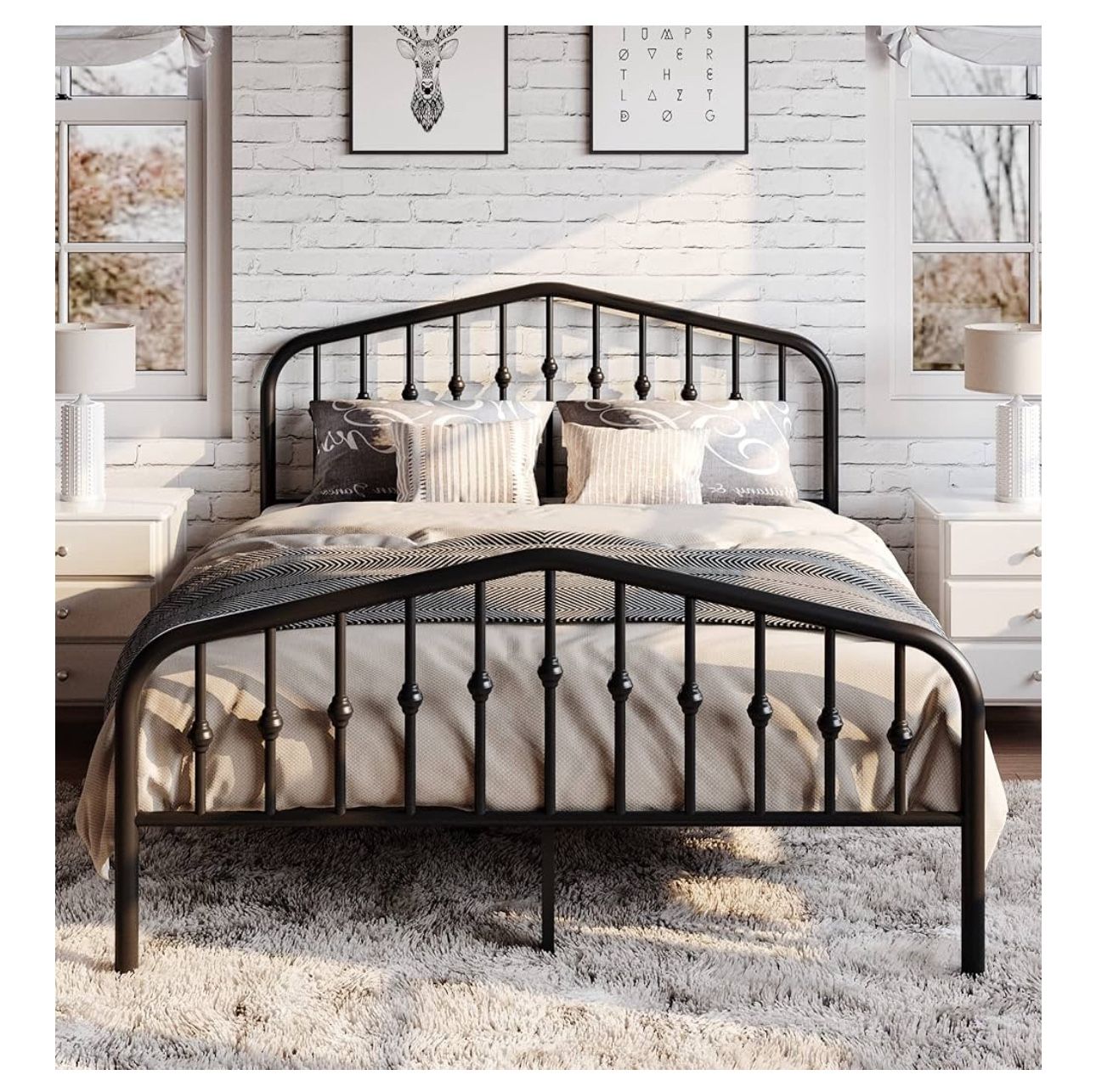 New Queen Metal Bed Frame