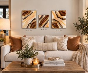 ✨ 3-Piece Resin Geode Wall Art Set ✨
