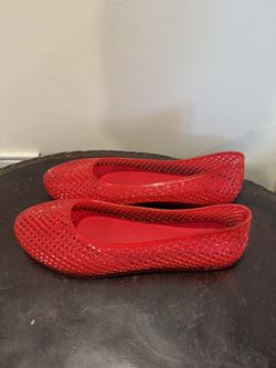Wild Fable Women's Red Jelly Flats size 9