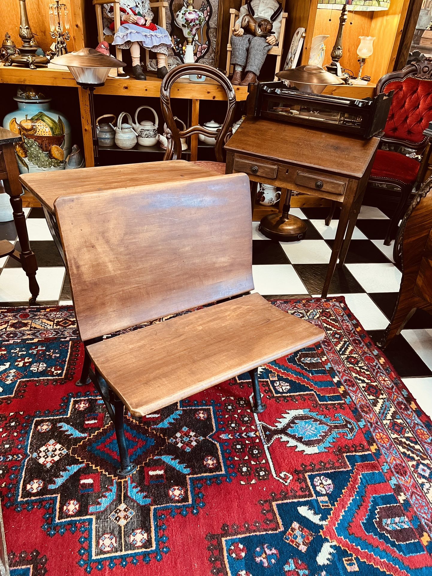 Antique 1800’s - 1900 Century primitive School Desk.