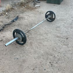 Bar Bell With Weights 