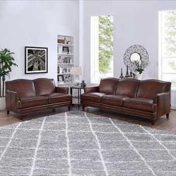 LEATHER SOFA AND LEATHER SOFA SET **TODAY ONLY**BRAND NEW DEMO MODEL FROM COSTCO!!!