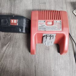 Milwaukee Battery And Charger 18v-28v    50$ Or Trade For Craftsman 20vBattery And Charger 