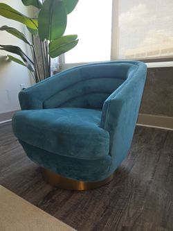 Canyon Blue Swivel Chair