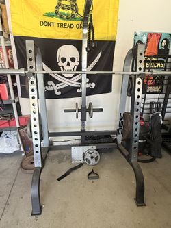 FLASH SALE. Today Only Squat/Bench Press Rack And Weights
