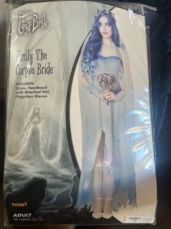 Corpse Bride Emily Costume Adult Large