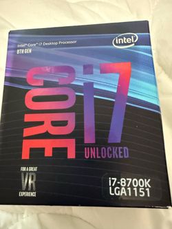 Brand new ,     Intel Core i7-8700K
