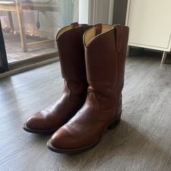 Men’s Brown Leather Cowboy Boots