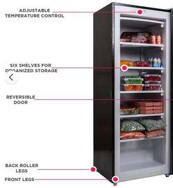 Frigidare 6.5 cu ft Vertical Freezer Black