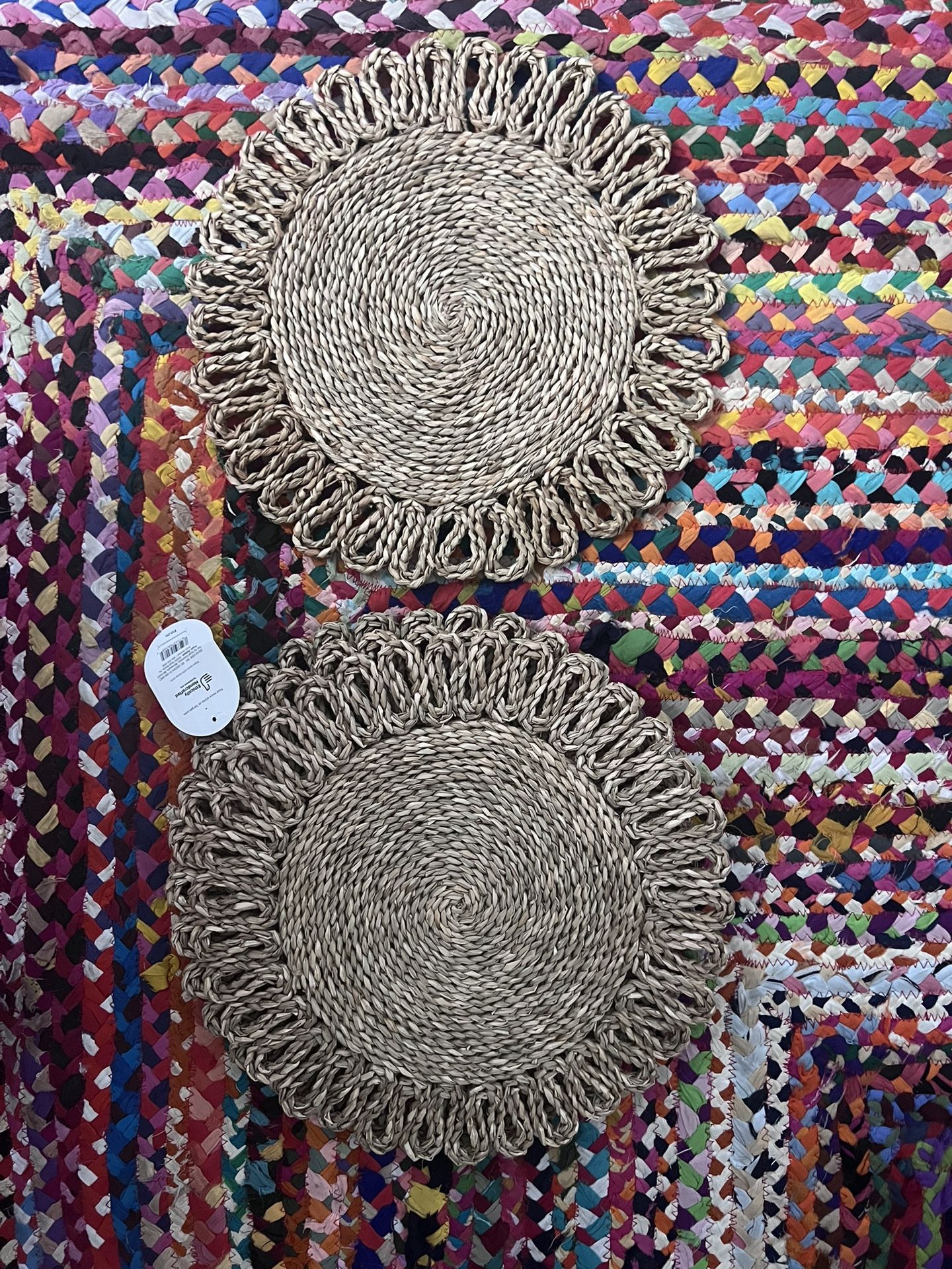 4 Rattan Chargers