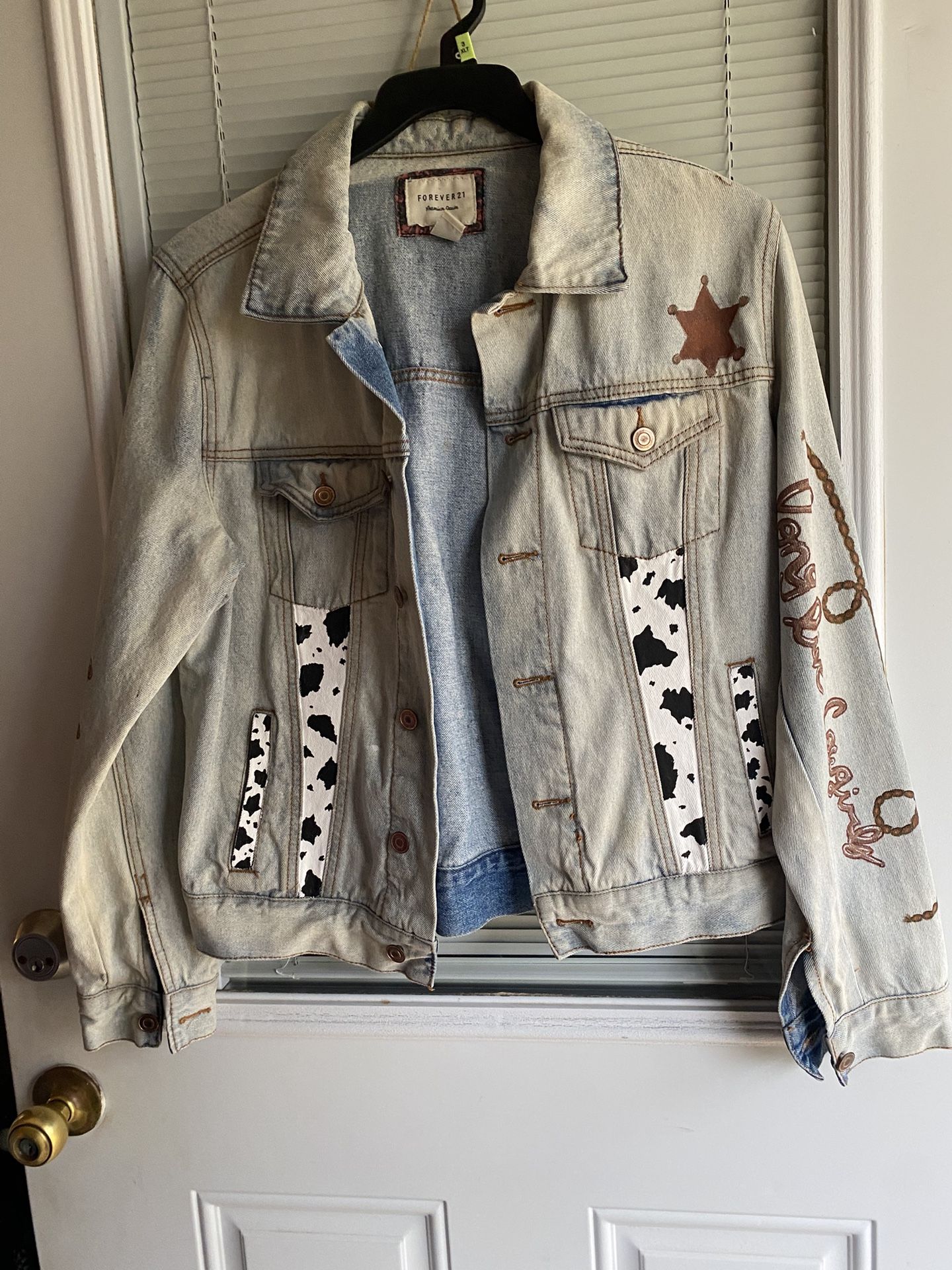 Hand Painted Western Denim Jacket