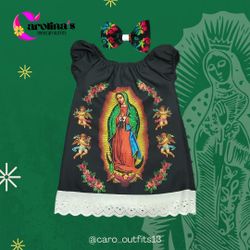 Bata De La Virgen, Mexican Dress Virgencita De Guadalupe