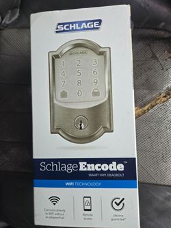 BRAND NEW Schlage Encode Smart WiFi Deadbolt - Satin Nickel