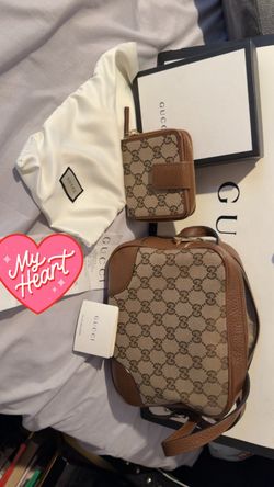 Monogram Mini Bree Messenger Gucci bag & wallet