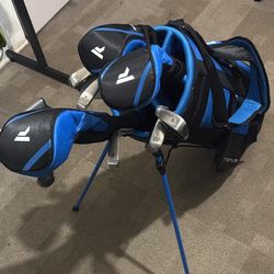 Left Hand Top Flite Xl Beginner Golf 13-piece Set Blue