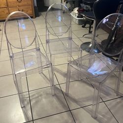 Sillas Trasparentes Son 3 A 20 Cu