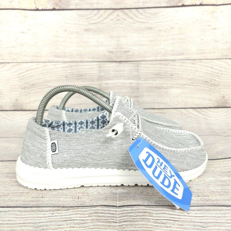 Hey Dude Women's Boho Stitch Slip On Casual Shoe White Melange Size - Main Image