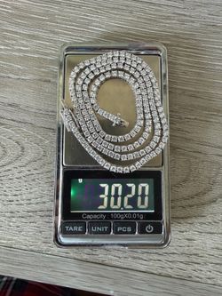 Moissanite Tennis Chain 925