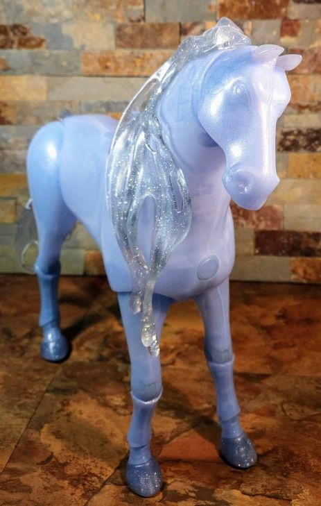 Disney Frozen-2 Power Playdate Elsa Water Nokk Spirit Horse • By : Jakk Pacific • Features: Lights Up & Makes Horse Sounds , Galluping Etc. •