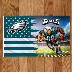 PHILADELPHIA Eagles Throwback Eagle 2 Sided 3’ X 5’ Flag