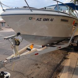 1977 / 1998 Running Sea Ray Boat And Trailer