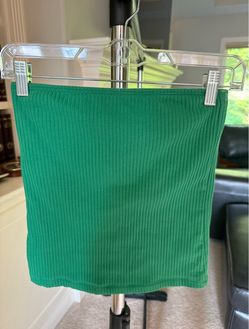 Old Navy Green Ribbed Tube Top Size Small