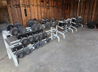 Pro style commercial gym equipment weight dumbbells workout exercise fitness