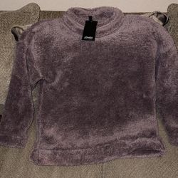 Jones New York Fur Fleece Turtleneck 