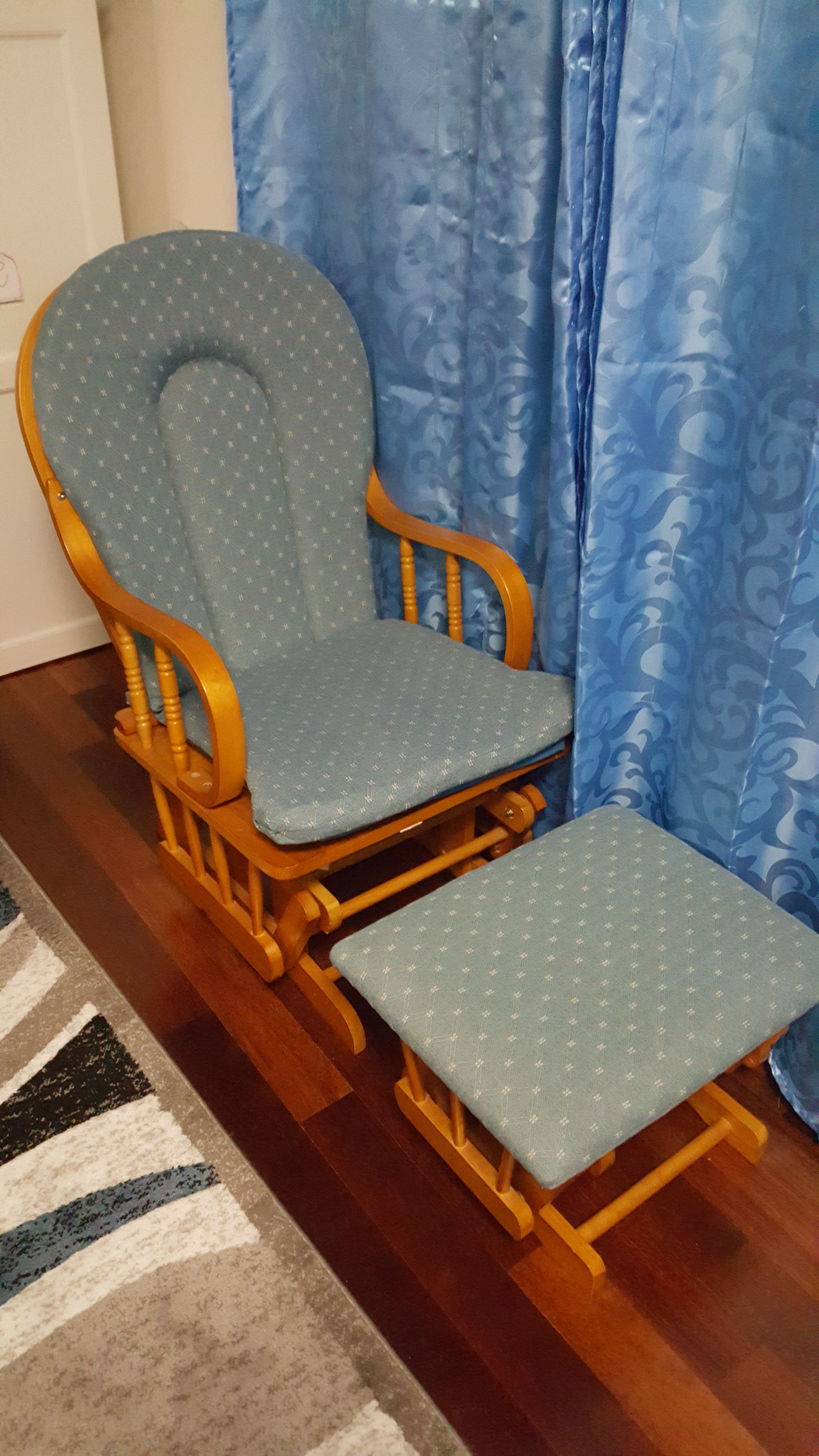 Glider & Rocker chair, ottoman set