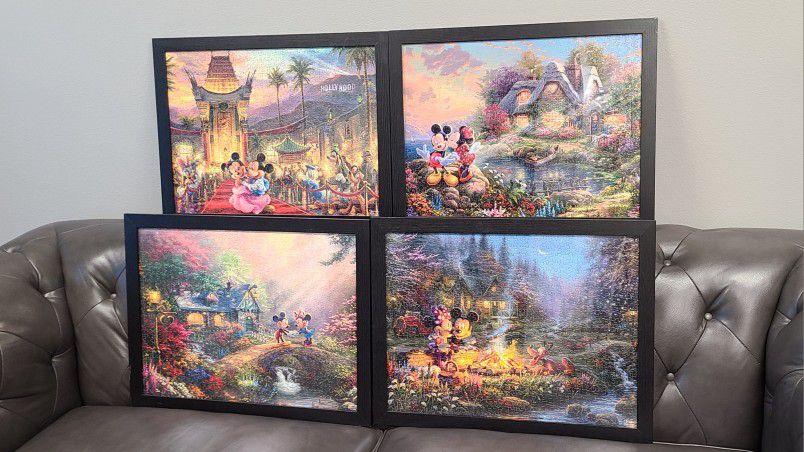 (5) Ceaco Puzzles - Thomas Kinkade / Disney (750 Pcs Ea)