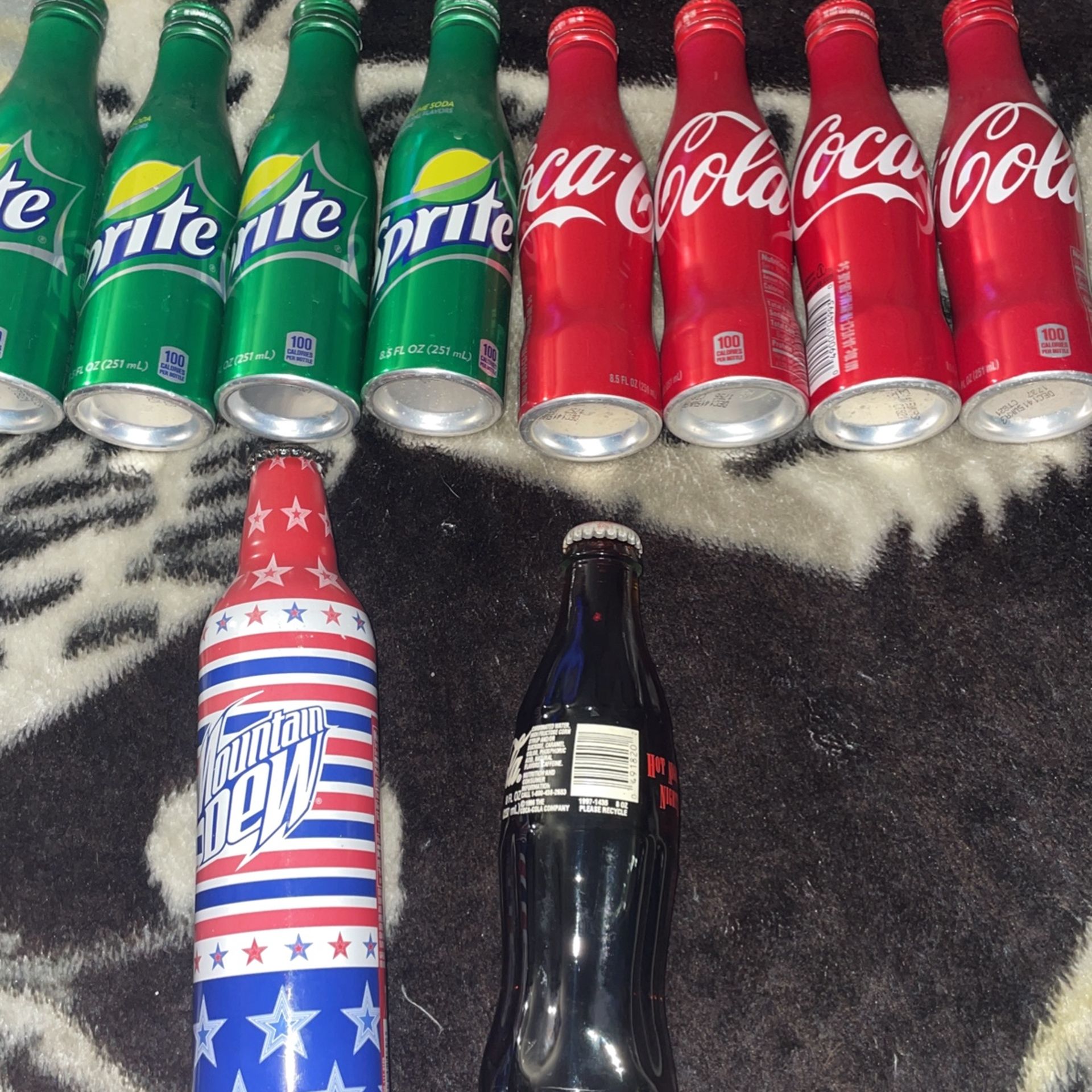 Coca-Cola & Sprite & Mtn Dew. Unopened Bottles 