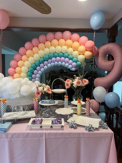 Rainbow balloons