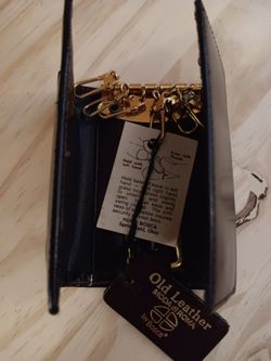 New Bosca Brown Leather Key Holder