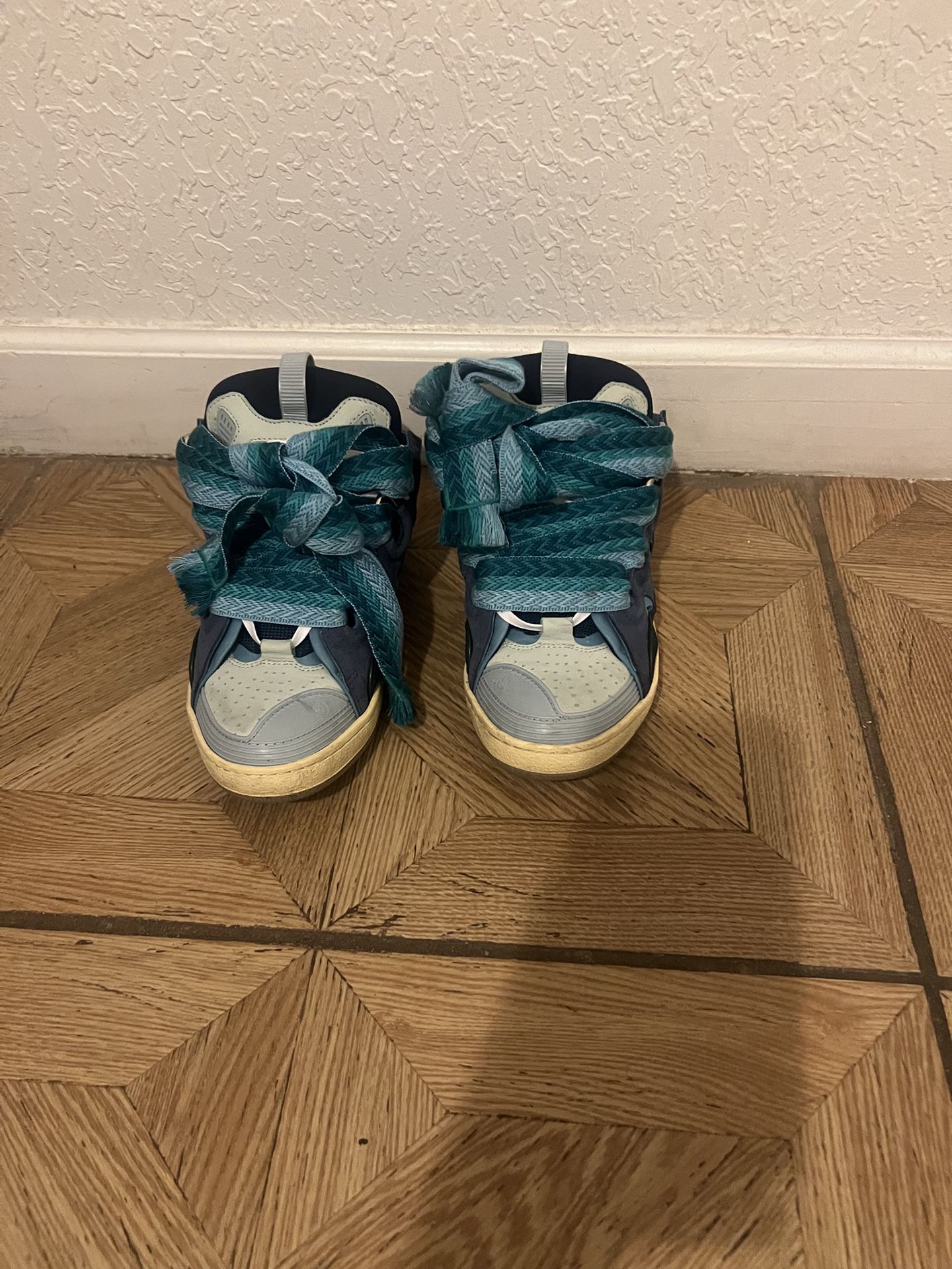 Lanvin Curb Sneakers Green/blue