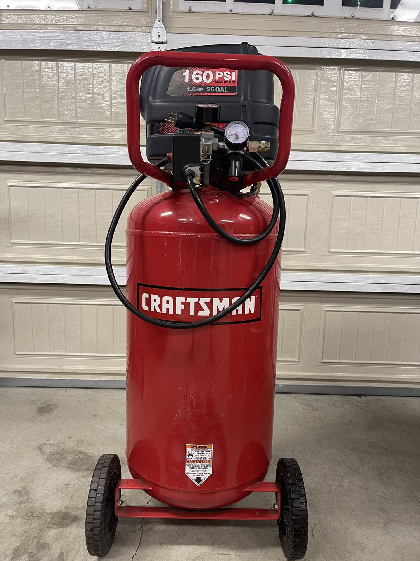 Craftsman Air Compressor 26 Gallon Plus Tools