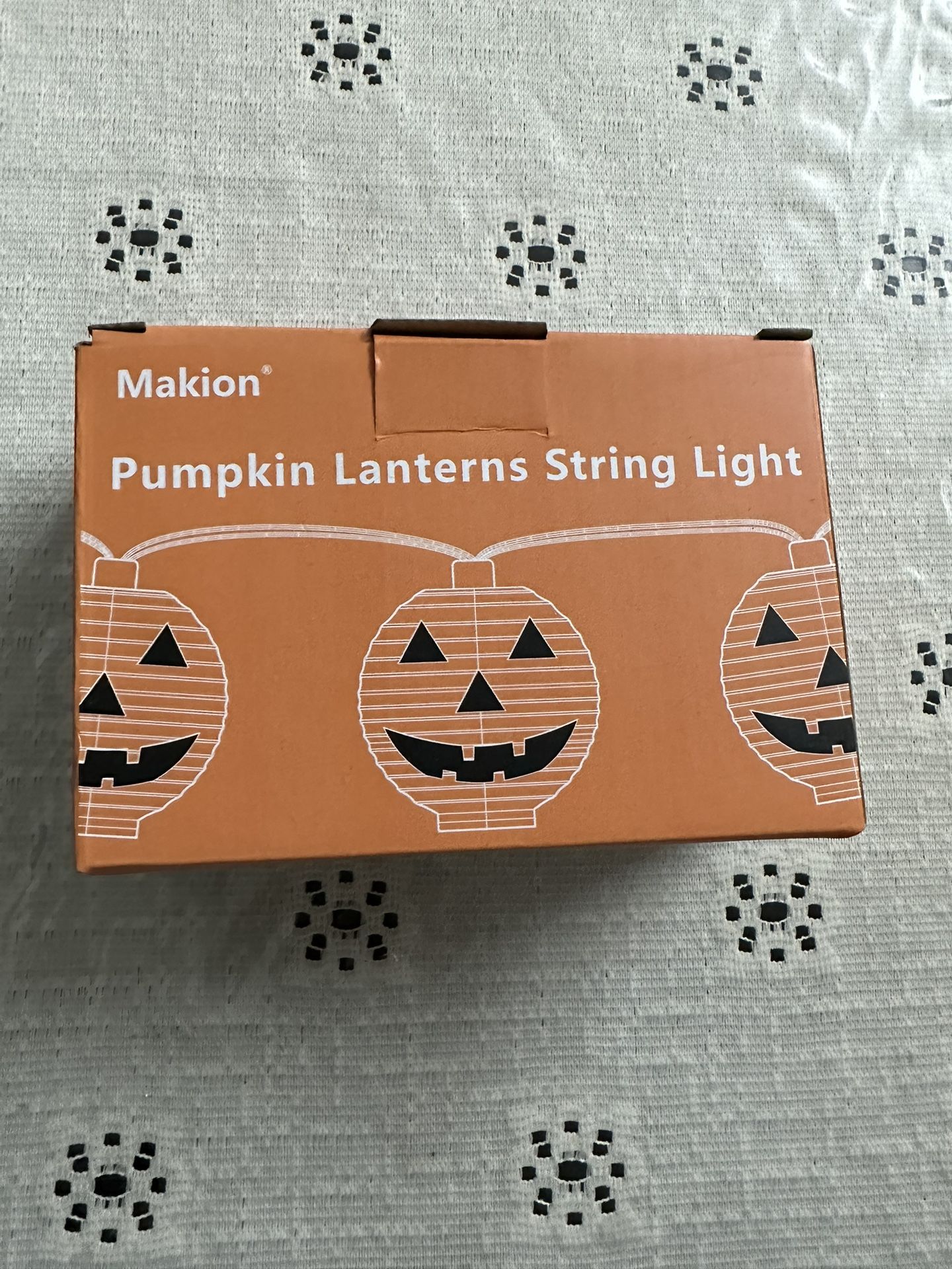 Halloween Lights,Decorations Fairy Lights 2.5M/8.2FT 10 Led Pumpkin Lanterns String Light
