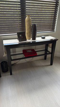 Dark Wood Side Table