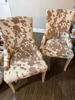 Cow Print Chairs 