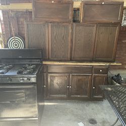 Cabinet And Stove