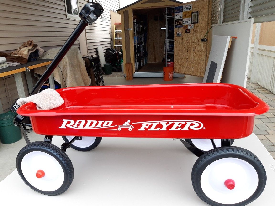 1960's  RED  FLYER  WAGON