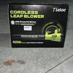 Cordless leaf blower