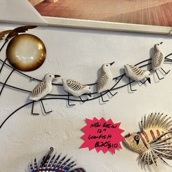 New Handcrafted Carved Sandpipers 