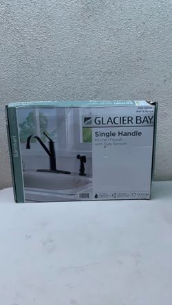 Glacier Bay Barnhart Single Handle Kitchen Faucet Matte Black